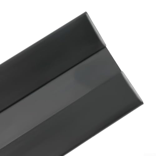1 m Tür-Bodenschutz-Dichtungsstreifen Isolierung und Zugluftstopper mit starkem PVC für effektive Windblockierung (schwarz) von Gdfnmogo