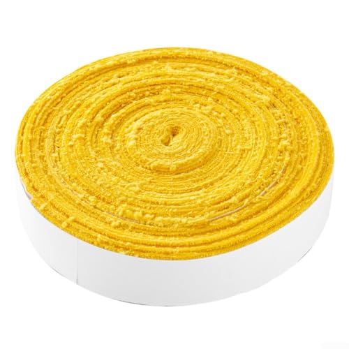 10 m Rolle Handtuch-Griffband für Tennis und Schläger Sport Schweißableitendes Material für besseres Spielen (Dunkelgelb) von Gdfnmogo