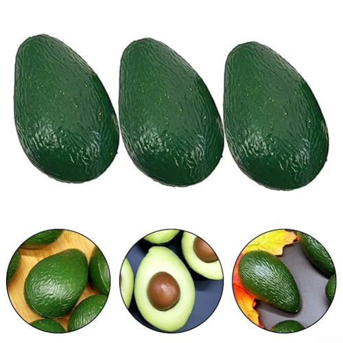 3 realistische Avocado-Heimdekorationen für Küche und Esstisch, lebensechte künstliche Obst-Requisiten 3 realistische Avocado-Heimdekorationen für Küche und Esstisch, lebensechte künstliche Obst-Requisiten von Gdfnmogo