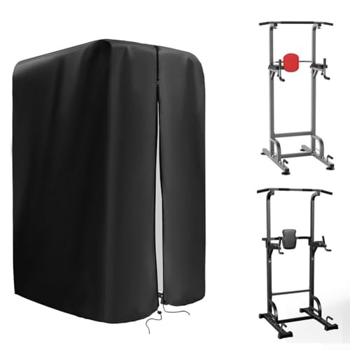 420D Oxford Stoff Home Gym Equipment Cover Schutzhülle für Power Rack Hantelbank Aufbewahrung Abdeckung mit verstellbaren Riemen 42 x 40 x 64 Zoll (M) von Gdfnmogo