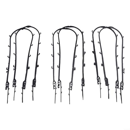 6 x Klettergerüst für Pflanzen, Garten, Rankgitter, Kunststoff, U-Hoop-Unterstützung für Tomaten und Kletterpflanzen, langlebige schwarze Pflanzenhaken und Aufhänger für Blumentöpfe, einfach (14 x 44 6 x Klettergerüst für Pflanzen, Garten, Rankgitter, Kunststoff, U-Hoop-Unterstützung für Tomaten und Kletterpflanzen, langlebige schwarze Pflanzenhaken und Aufhänger für Blumentöpfe, einfach (14 x 44 von Gdfnmogo