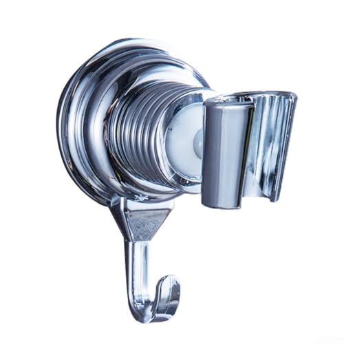 ABS Saugnapf Duschkopfhalter mit verstellbarem Haken für Badezimmer Handtücher und Zubehör, Silber ABS Saugnapf Duschkopfhalter mit verstellbarem Haken für Badezimmer Handtücher und Zubehör, Silber von Gdfnmogo
