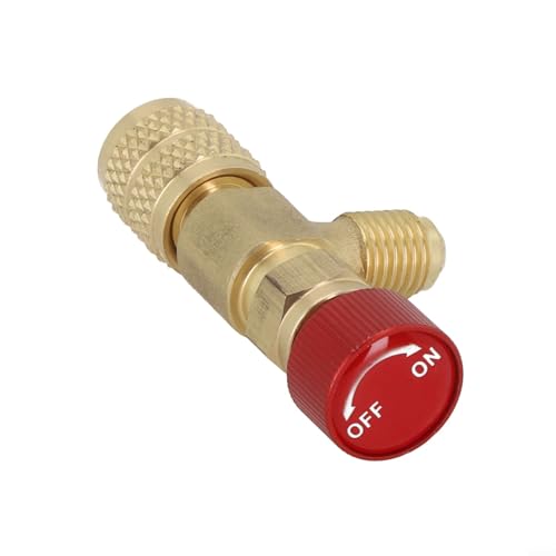 Auslaufsicheres R22-Ventil R410 AC für Konditionierung, Befüllung, Kryogen-Sicherheitsventil mit Schwenk-Design, luftgenaue Druckkontrolle, Messinganschluss (R22-R410) von Gdfnmogo