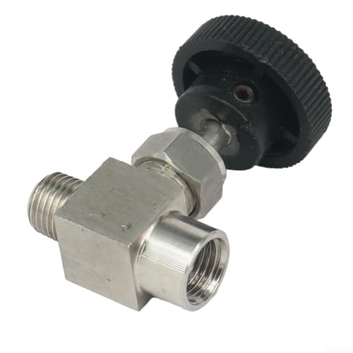 Durchflussregelventil 1/10.2 cm NPT weiblich auf männlich Nadelventil aus 304 Edelstahl für Wasser und Gas Durchflussregelventil 1/10.2 cm NPT weiblich auf männlich Nadelventil aus 304 Edelstahl für Wasser und Gas von Gdfnmogo