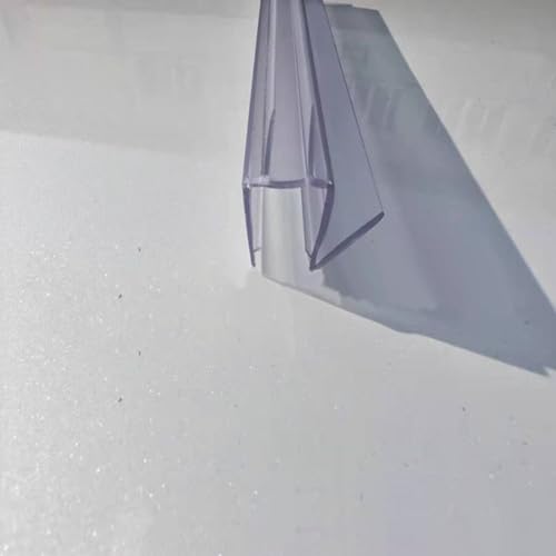 Duschtür-Galgendichtung, 50 cm, transparent, PVC-Glas, Duschdichtungsstreifen für 6/8/10/12 mm rahmenlose Türen, Ersatz-Duschdichtung, Wasserabweiser für nasse und trockene Sepaion-Baroom-Nutzung (8 Duschtür-Galgendichtung, 50 cm, transparent, PVC-Glas, Duschdichtungsstreifen für 6/8/10/12 mm rahmenlose Türen, Ersatz-Duschdichtung, Wasserabweiser für nasse und trockene Sepaion-Baroom-Nutzung (8 von Gdfnmogo