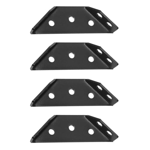Edelstahl Eckwinkel 4er Set, Schwarz Triale Eckstrebe 90 De Ale Unterstützung, Möbelgelenk Verbinder für Schrank Rechts Ale Halterung, Edelstahl Ale Joint für Stühle Regale Türen Edelstahl Eckwinkel 4er Set, Schwarz Triale Eckstrebe 90 De Ale Unterstützung, Möbelgelenk Verbinder für Schrank Rechts Ale Halterung, Edelstahl Ale Joint für Stühle Regale Türen von Gdfnmogo