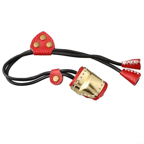 Fingerschutz für Sporttraining, verstellbar, TPE, Nylon, Fingerschutz mit elastischem Seil, Outdoor-Fitnessgeräte, schwarz, blau (rot) von Gdfnmogo