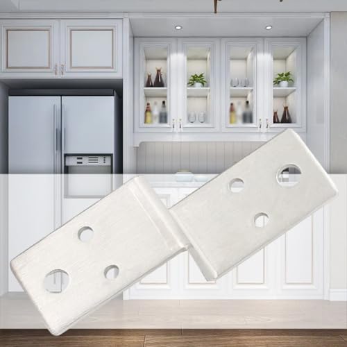 Furniture Z-förmige Stahl-Hardware-Halterung, Reinment, Eckverbinder, Küchenschrank, Edelstahl, 3 x 35 x 60 mm (40 mm) von Gdfnmogo