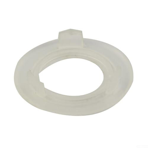 Gdfnmogo 5,1 cm Schirmlochring und Kappen-Set für Terrasse, Gartentisch, Sonnenschirm, PVC-Steckereinsatz für 5–6 mm gehärtetes Glas, Outdoor-Möbel, Schwarz (Weiß) von Gdfnmogo