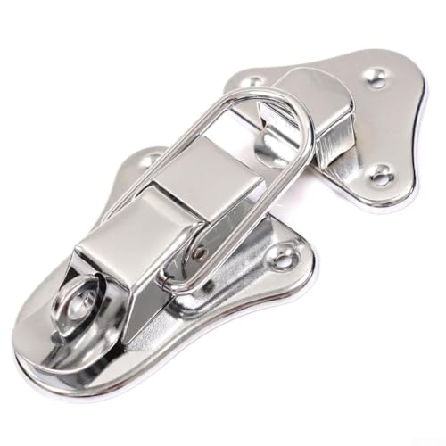 Gdfnmogo 95 mm Chrom-Flugkoffer-Verschluss, Schnappverschluss, Schnalle für Werkzeugkasten, Luftfahrt, Koffer, Gepäck, mit Vorhängeschloss, Eisen-Hardware für Zuhause, Büro, Geschäft Gdfnmogo 95 mm Chrom-Flugkoffer-Verschluss, Schnappverschluss, Schnalle für Werkzeugkasten, Luftfahrt, Koffer, Gepäck, mit Vorhängeschloss, Eisen-Hardware für Zuhause, Büro, Geschäft von Gdfnmogo