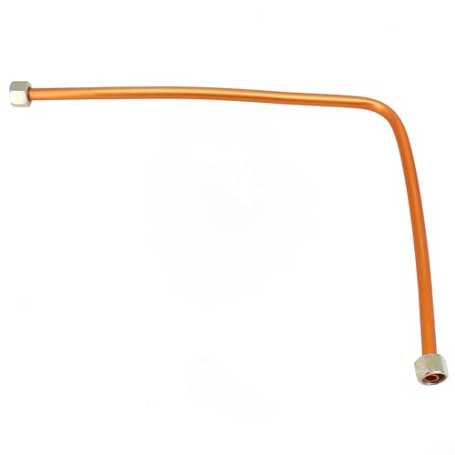 Gdfnmogo Aluminium-Luftkompressor-Auspuffrohr, 53,3 cm, kupferbeschichtetes Luftrohr mit G3/8-Innengewinde, Messing-Sechskantmutter, 10 x 550 mm, kompatible Luftpumpe für Ersatzteil von Gdfnmogo