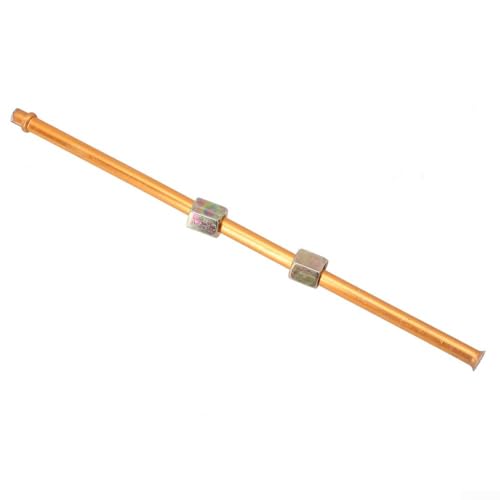 Gdfnmogo Aluminium-Luftkompressor-Auspuffrohr-Ersatzteil, 200 mm Länge, verkupferte Sechskantmutter G1/8-Gewinde, 9 mm, langlebiges Hardware-Zubehör zum Anschluss von Luft von Gdfnmogo