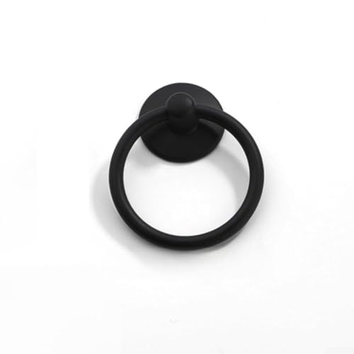 Gdfnmogo Antike Ringgriffe für Küchenschränke, Schubladen, Zinklegierung, Retro-Knäufe für Schrank, Tür, Bücherregal, Truhe, Möbel, Hardware (schwarz) von Gdfnmogo