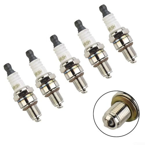Gdfnmogo CMR6H Zündkerze 5er Set für Kettensägen, Freischneider, Heckenschere, für Laubbläser und Multitool Motoren, kompatibel mit Modellen BG56 BG86 BR200 BR600 Gdfnmogo CMR6H Zündkerze 5er Set für Kettensägen, Freischneider, Heckenschere, für Laubbläser und Multitool Motoren, kompatibel mit Modellen BG56 BG86 BR200 BR600 von Gdfnmogo