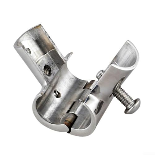 Gdfnmogo Edelstahl Boot Handlauf 90 Grad T/Tee Fitting Rail Connector Split Boot Handlauf T-Rohr Verbinder Boot Marine Handlauf Befestigung von Gdfnmogo