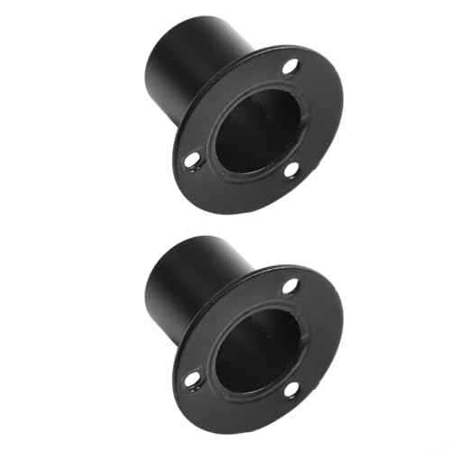 Gdfnmogo Edelstahl-Garderobenschienenhalterung, Flanschstütze, Endbeschlag für Hängestange, 19–32 mm Durchmesser, rostfrei, Zuhause, Schrank-Organisation, 2 Stück (25 mm) von Gdfnmogo