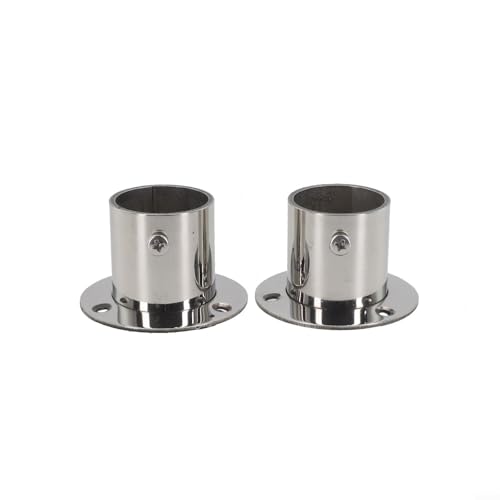 Gdfnmogo Edelstahl-Halterung für Kleiderstange, Flanschsockel, Endstützen für Hängestange, 19–32 mm Durchmesser, rostfrei, Badezimmer, Schlafzimmer, Küche (32 mm) von Gdfnmogo