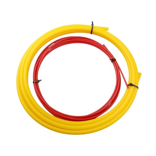 Gdfnmogo Eingebautes Kupferrohr-Biegestreifen-Set für Klimaanlagen-Rohrbieger, PE-Kunststoff, 4 m Länge, Rot und Gelb für 1/4 Zoll und 1/2 Zoll Kupferrohre, von Gdfnmogo