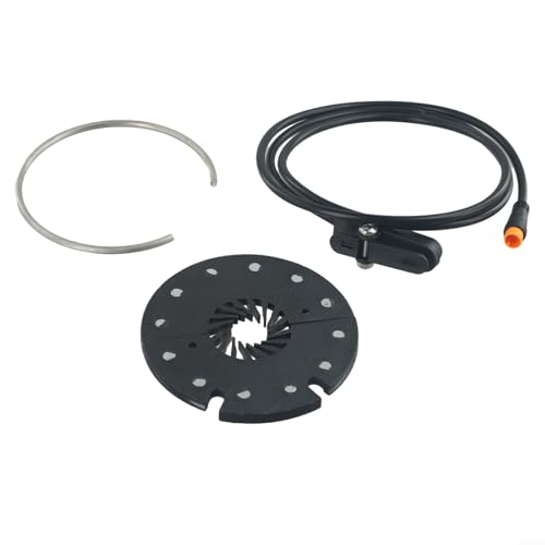 Gdfnmogo Elektrisches Fahrrad-Tretlager, PAS-Sensor, hohe Auflösung, 12 Magnet-Split-Disk-Geschwindigkeitserkennungssystem, für die linke Seite (wasserdichter Stecker) von Gdfnmogo