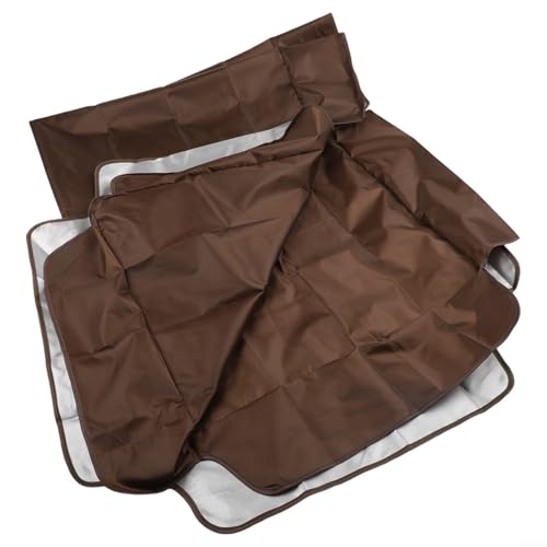 Gdfnmogo Ersatzabdeckung für Gartenschaukelstühle, 164 x 114 cm, wasserdicht, 210D-Oxford-Gewebe, Markise, Dachabdeckung für 3-Sitzer, Outdoor, Terrasse, Schaukel, Schattenschutz (Kaffee) von Gdfnmogo