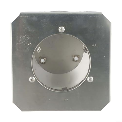 Gdfnmogo Ersatzsockel für Terrassenheizung, Edelstahl, 4-seitig, Pyramidenheizung, Brennnetz, 304 Stahl, doppelte Abdeckung, Heizungsgitter, 10 cm Durchmesser von Gdfnmogo