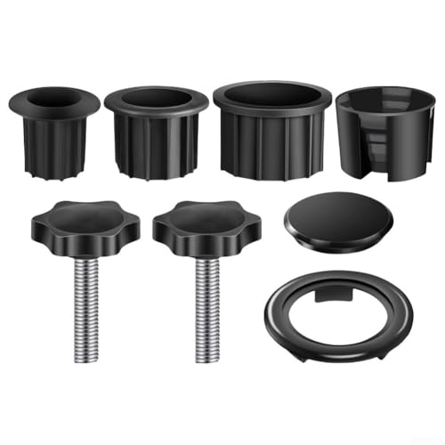 Gdfnmogo Garden Sunshade Umbrella Stand Adapter Kit, With 3 Reducing Rings Base Bracket Set Plastic Pipe Sleeve Fixing Screws For Outdoor Patio Parasol von Gdfnmogo