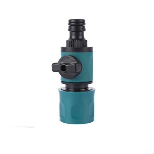 Gdfnmogo Gartenschlauch, Inline-Absperrventilanschluss mit Wasserhahn-Adapter für Wasserdurchflusskontrolle, dauerhafter ABS-Kunststoff, TPR-Schnellverbindung, für Bewässerung, Rasen, Pflanze Gdfnmogo Gartenschlauch, Inline-Absperrventilanschluss mit Wasserhahn-Adapter für Wasserdurchflusskontrolle, dauerhafter ABS-Kunststoff, TPR-Schnellverbindung, für Bewässerung, Rasen, Pflanze von Gdfnmogo