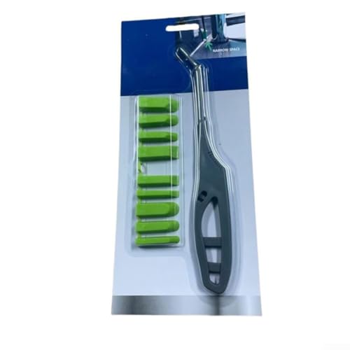 Gdfnmogo Glas-Kleber-Winkelschaber, Dichtstoffstreuer und Abdichtungswerkzeug mit 3 austauschbaren Schaberköpfen zum Glätten von Fugenlinien und Entfernen (Karton) von Gdfnmogo