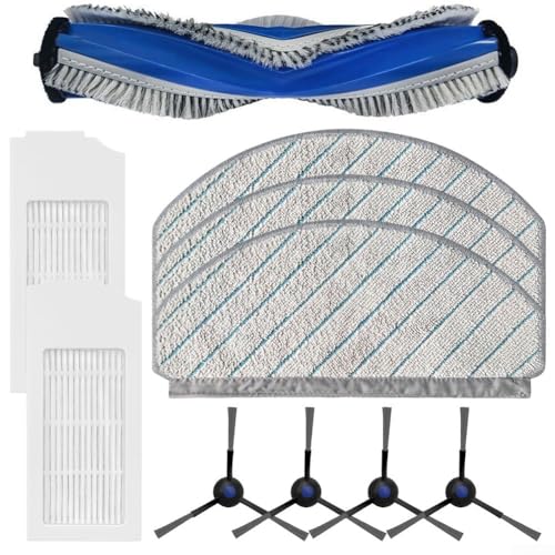Gdfnmogo Hauptseitenbürsten-Filter-Mopp-Tuch-Set, kompatibel mit Deebot N20/N20 Plus/N20 Pro Plus Roboter-Staubsauger, inklusive Hauptbürste, Wischtücher (A von Gdfnmogo