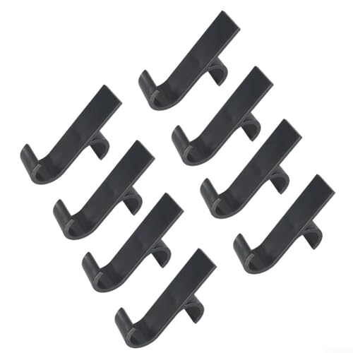 Gdfnmogo Heizkörperhaken für Handtuchtrockner, 8 Stück, Kunststoff-Handtuchhalter-Haken für Heizkörper, einfach zu installieren, Handtuchhalter für Badezimmer, Waschküche, 94 x 64 mm (schwarz) von Gdfnmogo