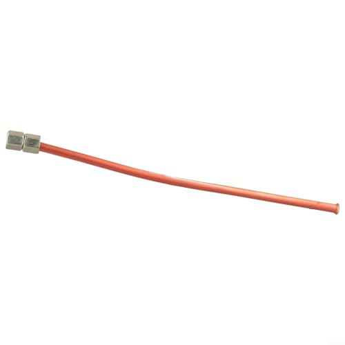 Gdfnmogo Luftkompressor-Auspuffrohr, G3/8-Gewinde, Aluminium-Luftkompressor-Auspuffrohr, kupferfarbene Kompressor-Teile, 9 mm Sechskantmutter Innendurchmesser von Gdfnmogo