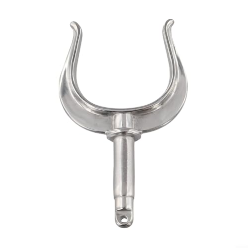 Gdfnmogo Marine-Grade 316 Edelstahl Oarlock-Buchsenhalterung Seitenhalterung Paddelhalter Ruderboot Zubehör Seitenmontage Line Oarlock-Buchse Marine Yacht 130 x 55 mm von Gdfnmogo