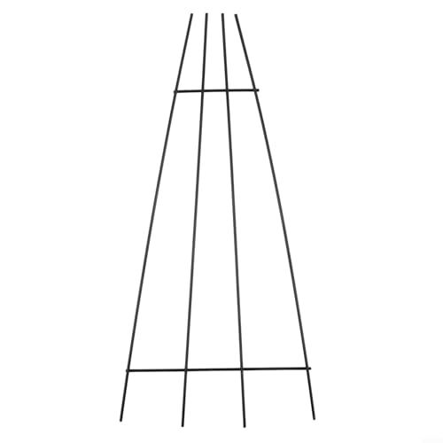 Gdfnmogo Metall Garten Rankgitter für Topf-Kletterpflanzen mit Fächerform-Design, stabile wetterfeste Unterstützung für Zimmerpflanzen, Blumen, Reben und Efeu, dekorativ von Gdfnmogo