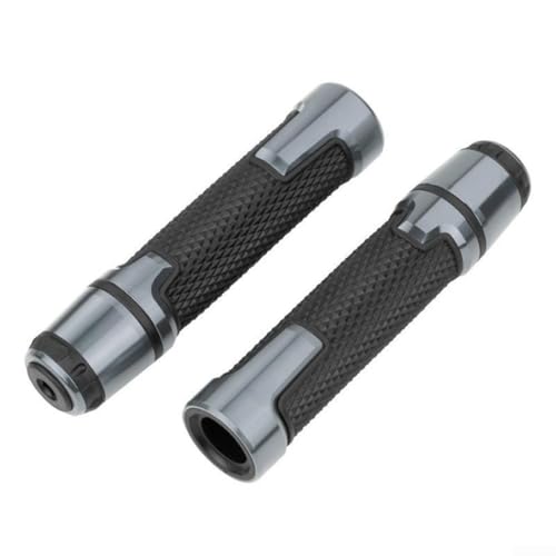 Gdfnmogo Motorrad-Lenkergriffe, rutschfeste Silikon-Griffabdeckung, Aluminiumlegierung, passend für links rechts Motorrad, Roller, Elektrofahrzeug (Titan) von Gdfnmogo