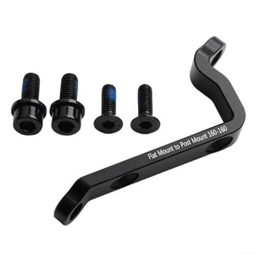 Gdfnmogo Mountainbike Bremssattel Post zu Flat Mount Adapter 160 mm mit Schrauben Aluminiumlegierung Schwarz Gdfnmogo Mountainbike Bremssattel Post zu Flat Mount Adapter 160 mm mit Schrauben Aluminiumlegierung Schwarz von Gdfnmogo