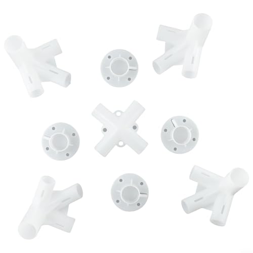 Gdfnmogo Pavillon-Zelt-Ersatzteil-Set, 9-teilig, Eckverbinder, Mittelverbinder, Füße, Zubehör für 3 x 3 m Outdoor-Zeltmarkise von Gdfnmogo
