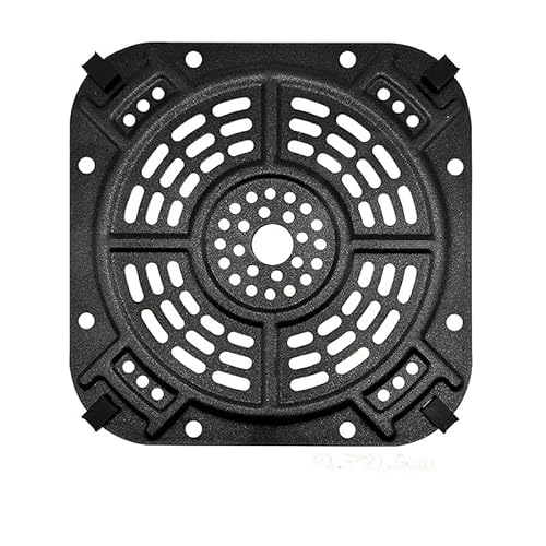 Gdfnmogo Quadratischer Luftfritteusenkorb Frittierschale Ersatzteile für 2QT Air Fryer Zubehör Küche Schwarz 21,521,5 cm Air Fryer Zubehör von Gdfnmogo