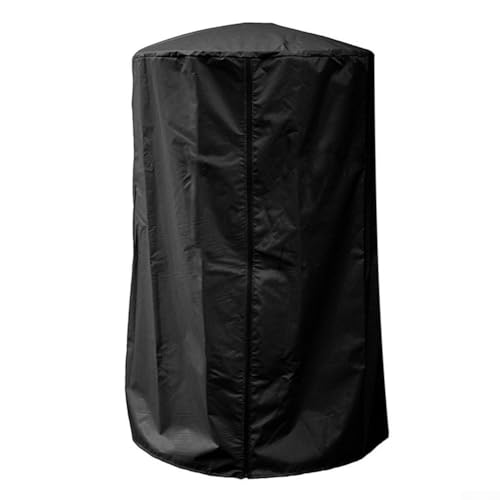 Gdfnmogo Robuste Gas-Pyramide Terrassenheizungsabdeckung, wasserdichtes Oxford-Gewebe, Outdoor-Garten, Schutz mit winddichtem Teleskopseil, 61 x 96,5 cm Bodendurchmesser (schwarz) von Gdfnmogo