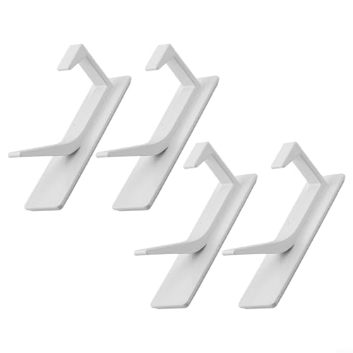 Gdfnmogo Robuste Haken für Badezimmer-Wand, Karbonstahl und Aluminium-Konstruktion mit 6 kg Tragkraft für Handtücher, Hüte und Schlüssel, Weiß, 4 Stück Gdfnmogo Robuste Haken für Badezimmer-Wand, Karbonstahl und Aluminium-Konstruktion mit 6 kg Tragkraft für Handtücher, Hüte und Schlüssel, Weiß, 4 Stück von Gdfnmogo