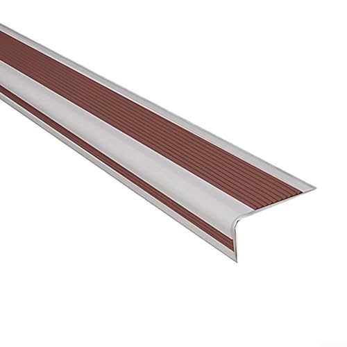 Gdfnmogo Rutschfester Gummi-Treppenschutzstreifen, Sicherheits-Laufflächenabdeckung, Griffband mit selbstklebender Rückseite, für Treppen, 2 m (Kaffee) von Gdfnmogo