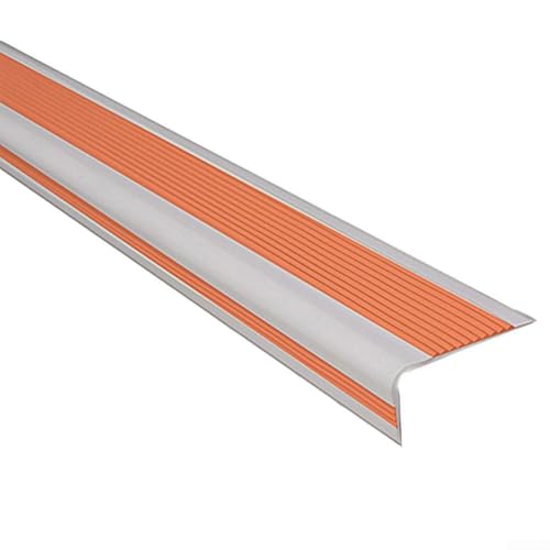 Gdfnmogo Rutschfester Gummi-Treppenschutzstreifen, Sicherheits-Laufflächenabdeckung, Griffband mit selbstklebender Rückseite, für Treppen, 2 m (orange) von Gdfnmogo