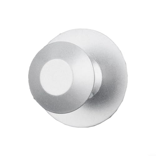 Gdfnmogo Stanzfreier Schrank-/Schubladengriff, Einzelloch, runder Knauf, Zinklegierung, europäischer Stil, Küchenschranktür, Zug-Hardware für Heimwerker, 40 mm, Silber/Gold (Silber) von Gdfnmogo