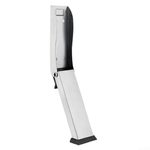 Gdfnmogo Stanzfreier Türstopper aus Edelstahl, winddicht, leises Türkeil, faltbares Design, mehrere Farben, für drinnen und draußen, einfache Lagerung (Silber) von Gdfnmogo