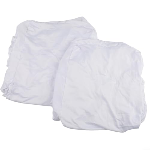 Gdfnmogo Stuhlhussen für Bankett-Stuhl, Oxford-Rock-Design, dehnbares Spandex-Material, waschbar, abnehmbar, Hotel-Stil, Esszimmerstuhl-Schonbezüge für Stühle, 85–105 cm Höhe (weiß) von Gdfnmogo