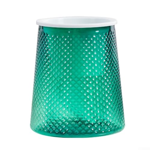 Gdfnmogo Transparenter selbstbewässernder Übertopf aus PET-Kunststoff, Blumentopf mit automatischem wasserabsorbierendem Docht für drinnen und draußen, Haus, Garten, Balkon, Büro, Dekor (Grün 150# von Gdfnmogo