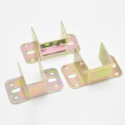 Gdfnmogo U-förmige Bettrahmen-Verbindungshalterungen, Metall-Mittelstütze, Befestigungen, Edelstahl, Eisen, Bettscharnierverbinder, Komponenten für Kopfteil, Fußteil (30 mm), 2 Stück von Gdfnmogo
