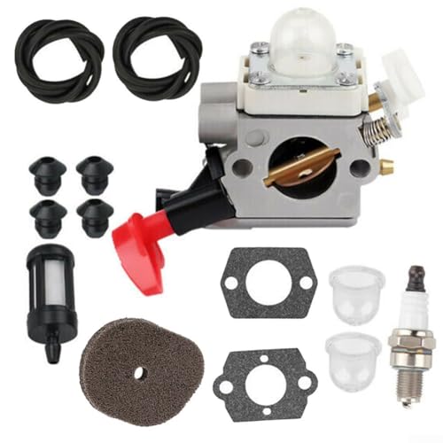 Gdfnmogo Vergaser-Ersatz-Kit kompatibel mit FS56RC FS56 FS56C FS56R FS70 FS70C FS70R FS70RC FC56 FC56C FC70 Trimmer und Motorsensen inklusive Luftfilter von Gdfnmogo