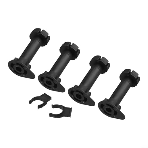 Gdfnmogo Verstellbare Möbelfüße, ABS-Kunststoff, für Schrank, Tisch, Sofa, 80 mm, 100 mm, 120 mm, Höhenoptionen, schwarz, rutschfeste Stützständer (12 cm) von Gdfnmogo