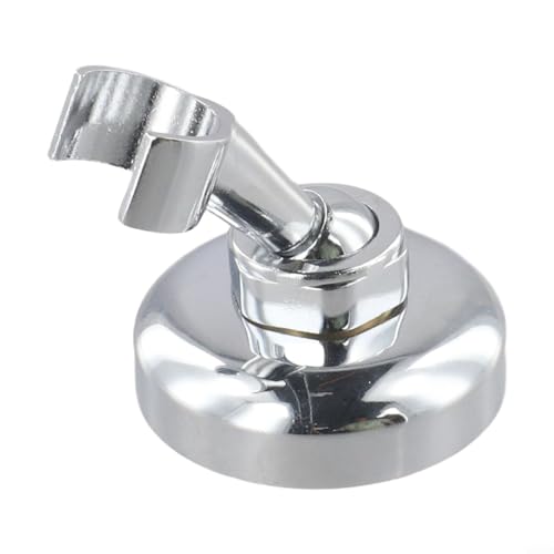 Gdfnmogo Verstellbarer Duschkopfhalter aus Zinklegierung, Wandhalterung für Handbrause, Doppellochmontage, platzsparende Badezimmerarmatur, silberfarben (1 Stück) von Gdfnmogo