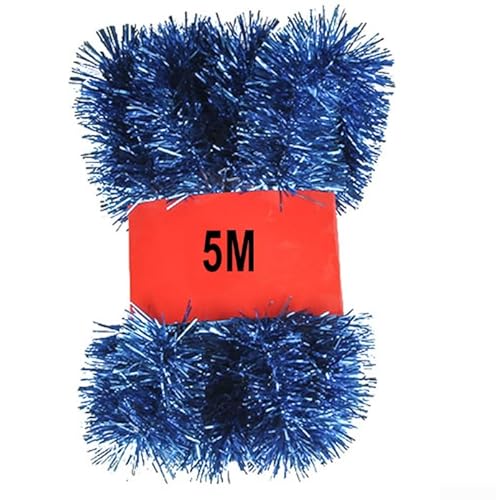 Gdfnmogo Weihnachtsdekorationsband, 5 m, flexible glänzende Girlande zum Umwickeln von Bäumen, Kränzen, festlichen Kaminsims und Treppenhäusern Gdfnmogo Weihnachtsdekorationsband, 5 m, flexible glänzende Girlande zum Umwickeln von Bäumen, Kränzen, festlichen Kaminsims und Treppenhäusern von Gdfnmogo